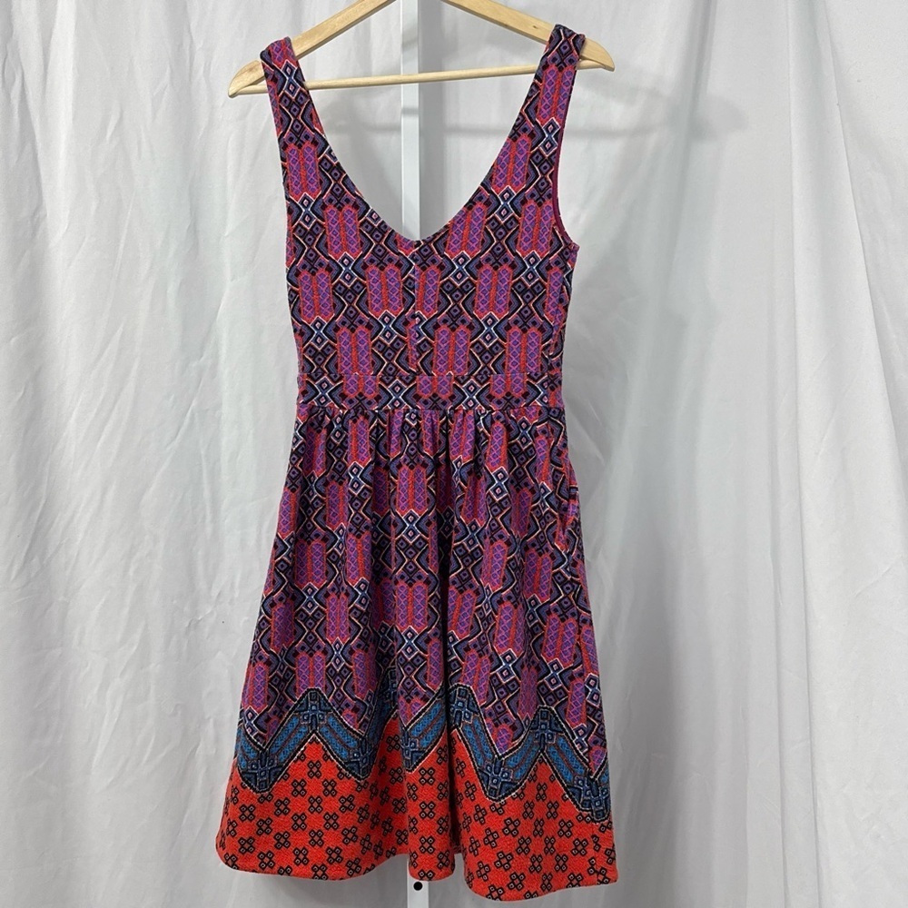 Maeve Pink and Orange Patterned Dress - Picture 6 of 12